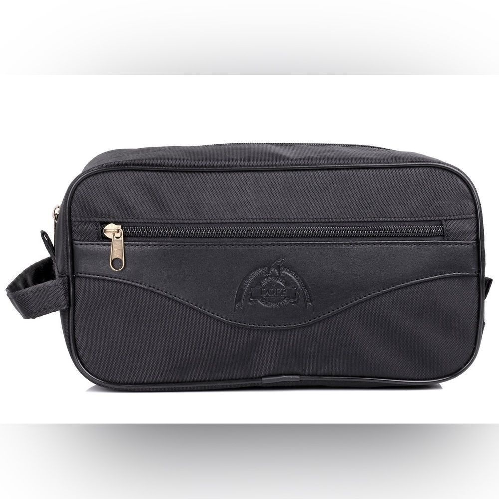 Men's Dopp Business Class Spinnaker‎ Black  Travel Bag Dop Kit NWOT